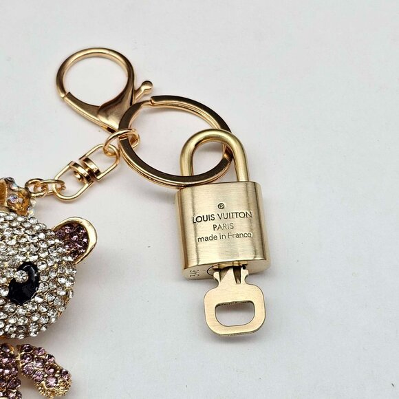 Authentic Louis Vuitton Lock & Key with unbranded Bagcharm, Keycharm, Keychain - Picture 5 of 7